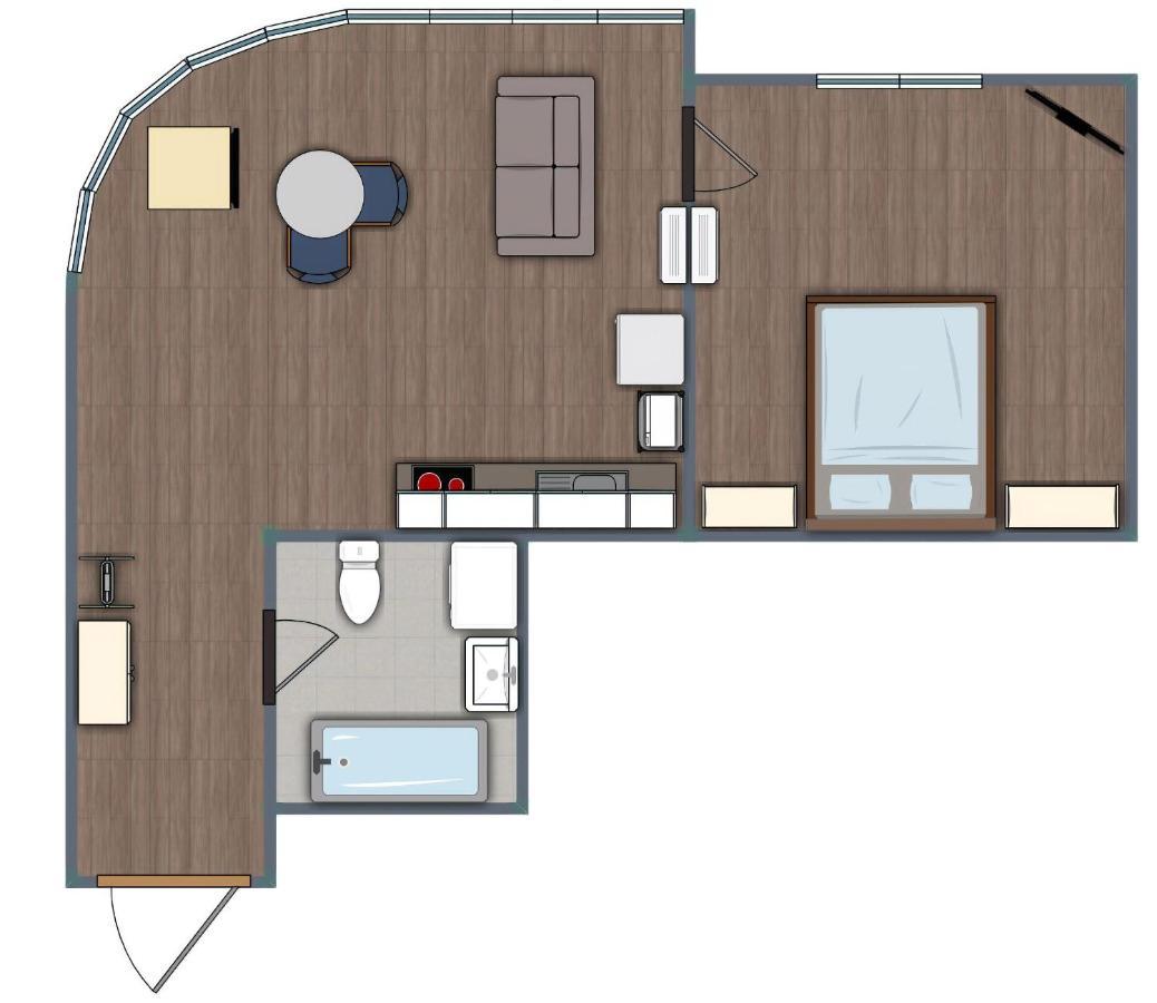 אודסה Gagarin Plaza Design Apartment מראה חיצוני תמונה